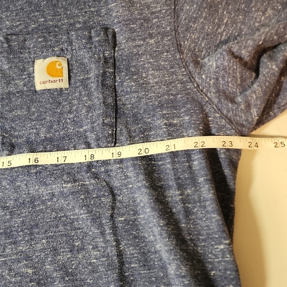 Carhartt Men's Blue Heather Tee - Picture 6 of 6